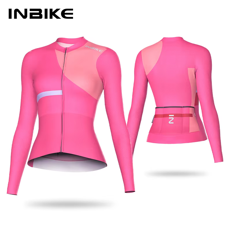 INBIKE femmes cyclisme à manches longues 2025 été printemps professionnel mince route VTT confortable respirant vélo vêtements