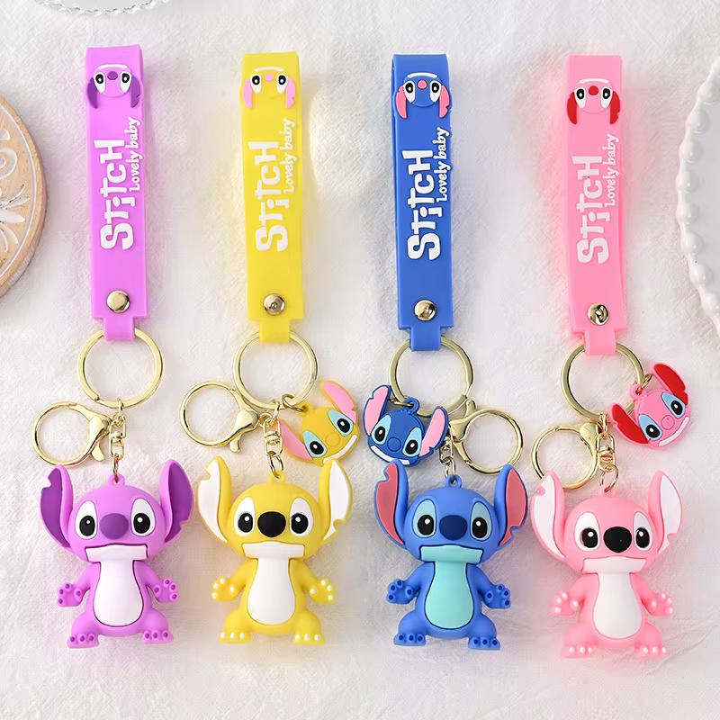 Disney Anime point porte-clés mignon Figure poupée sac à dos pendentif voiture porte-clés accessoire cartable pendentif jouet cadeau pour les enfants