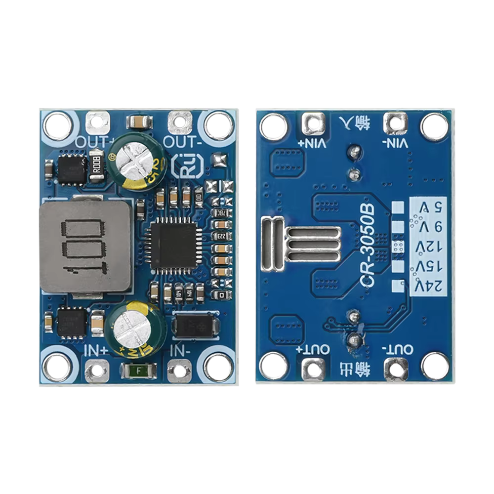 DC-DC Buck-Boost Tech 3.6-32V à 5V9V12V5A Sortie Faible Ondulation Haute Conversion DC DC Booster Buck Tech PCB