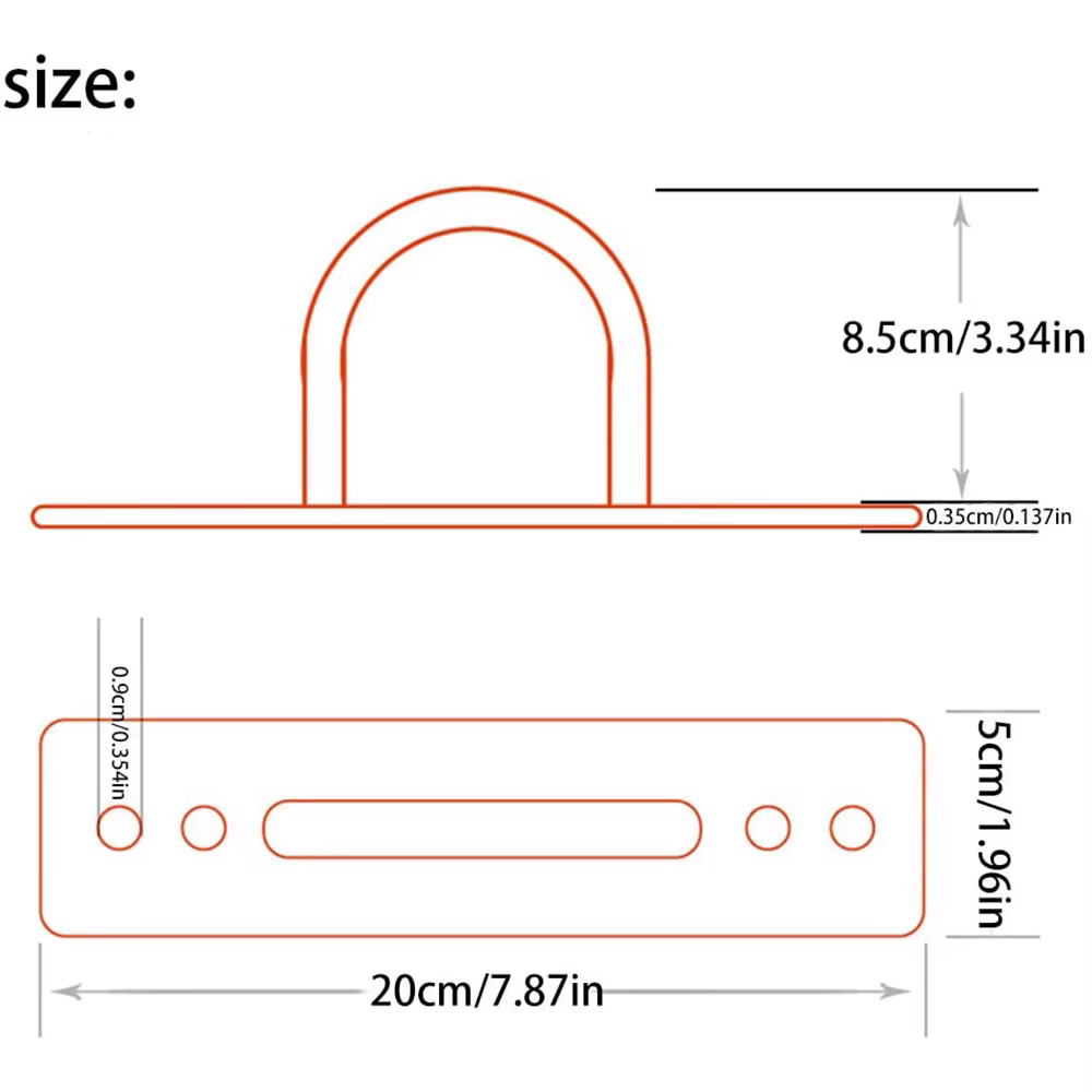 Kit d'ancrage pour corde de combat en acier inoxydable