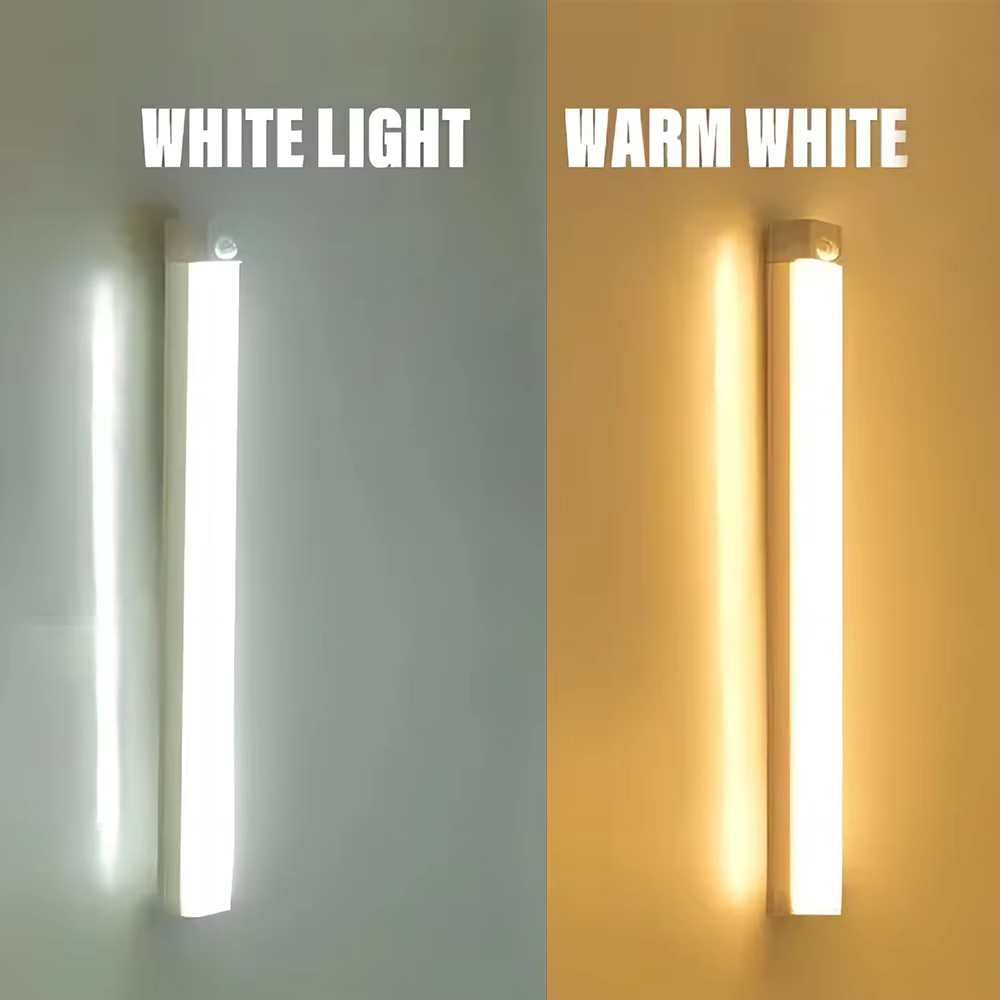Veilleuse LED sans fil avec détecteur de mouvement, type C, aste, armoire, lampe de garde-robe, rétroéclairage d'escalier pour cuisine