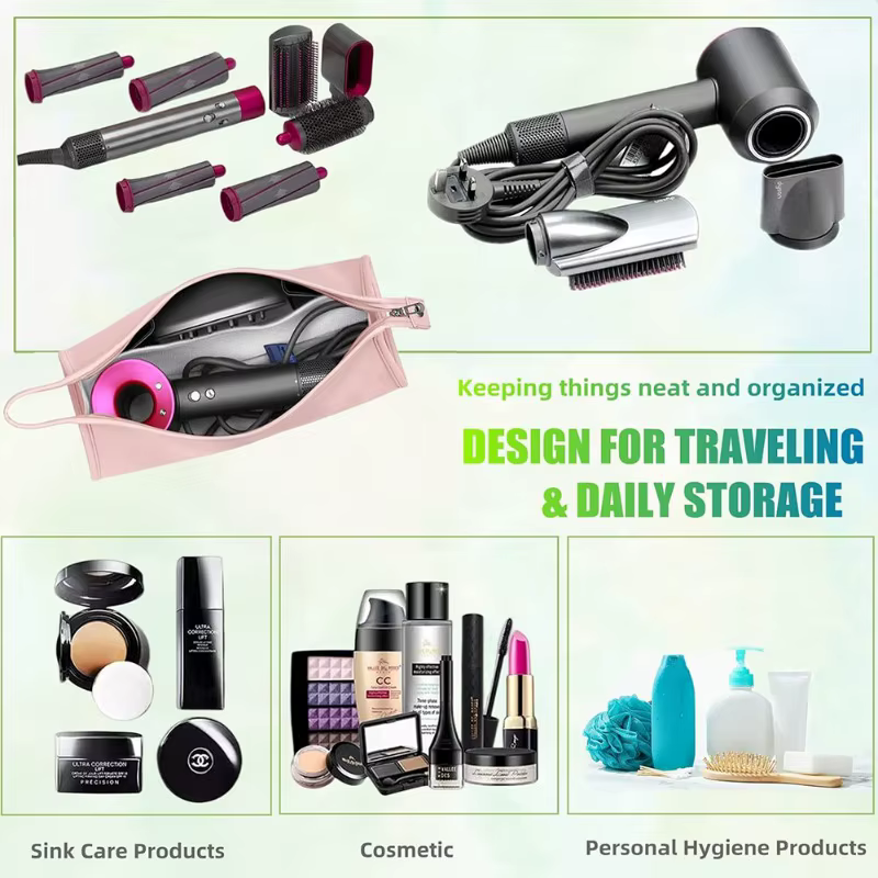 Sac de rangement Airwrap étanche, pochette Portable pour sèche-cheveux, sac à cosmétiques de voyage, organisateur de maquillage de salle de bains, accessoire pour la maison