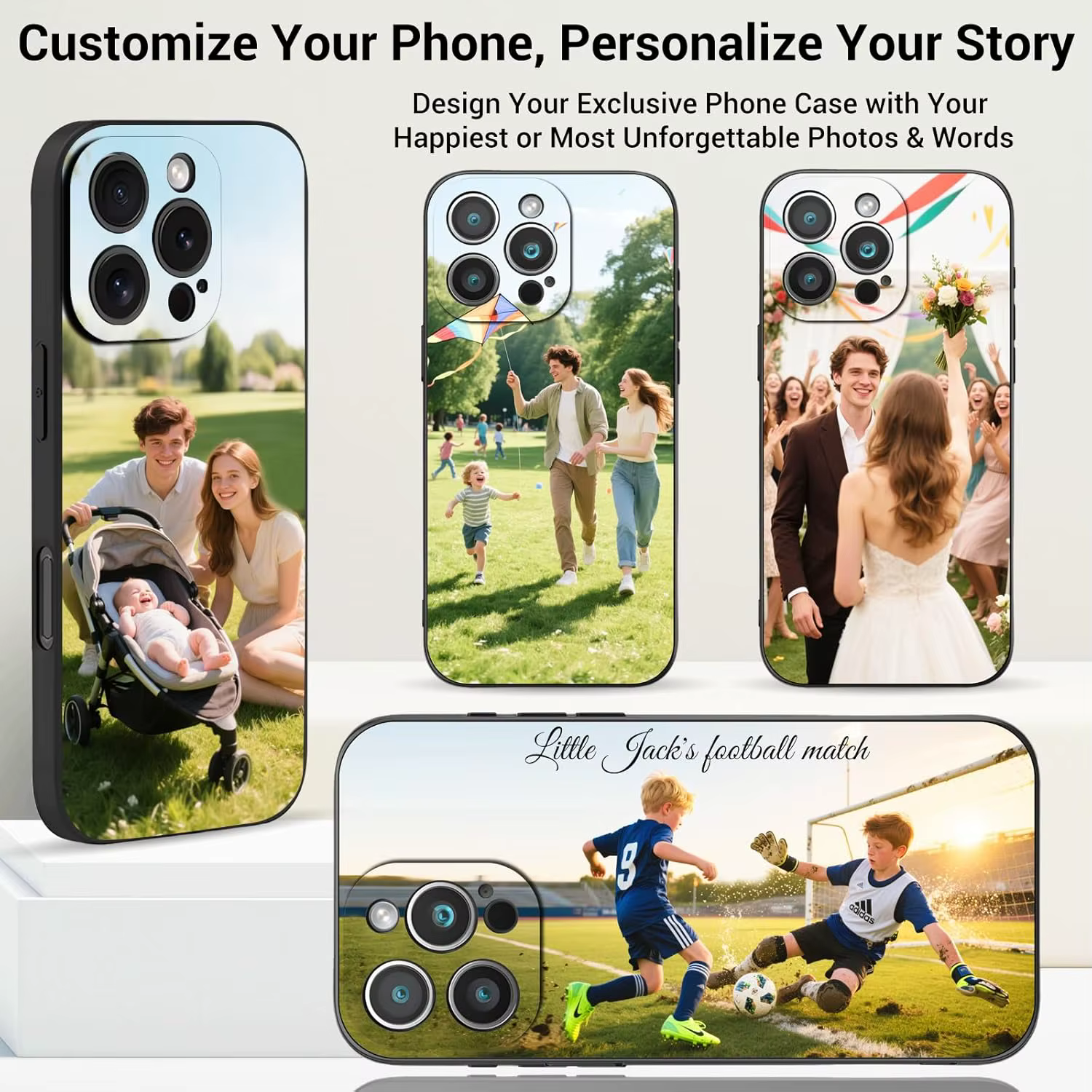 Coque mate personnalisée pour iPhone 17 16 15 14 13 12 11 Pro Max Mini SE XS XR 7 8 Plus, bricolage, Photo personnalisée, couverture souple Funda
