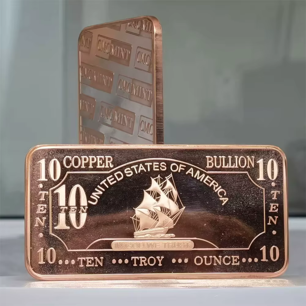 Pièces de monnaie de collection américaines Buffalo en cuivre pur 999 de 10 oz, souvenir de la flotte de guerre