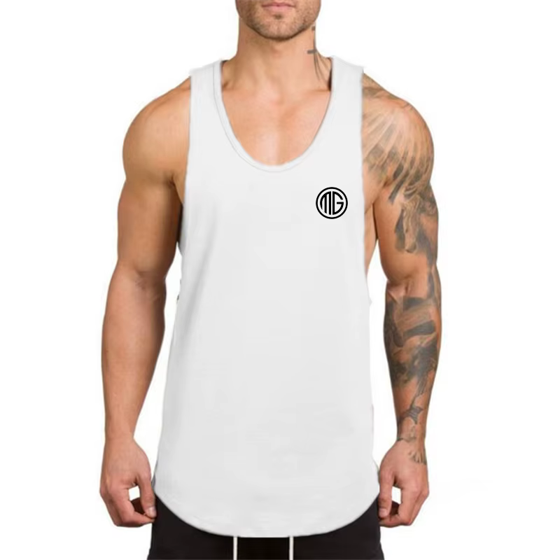 Muscleguys Débardeurs de sport en coton pour hommes