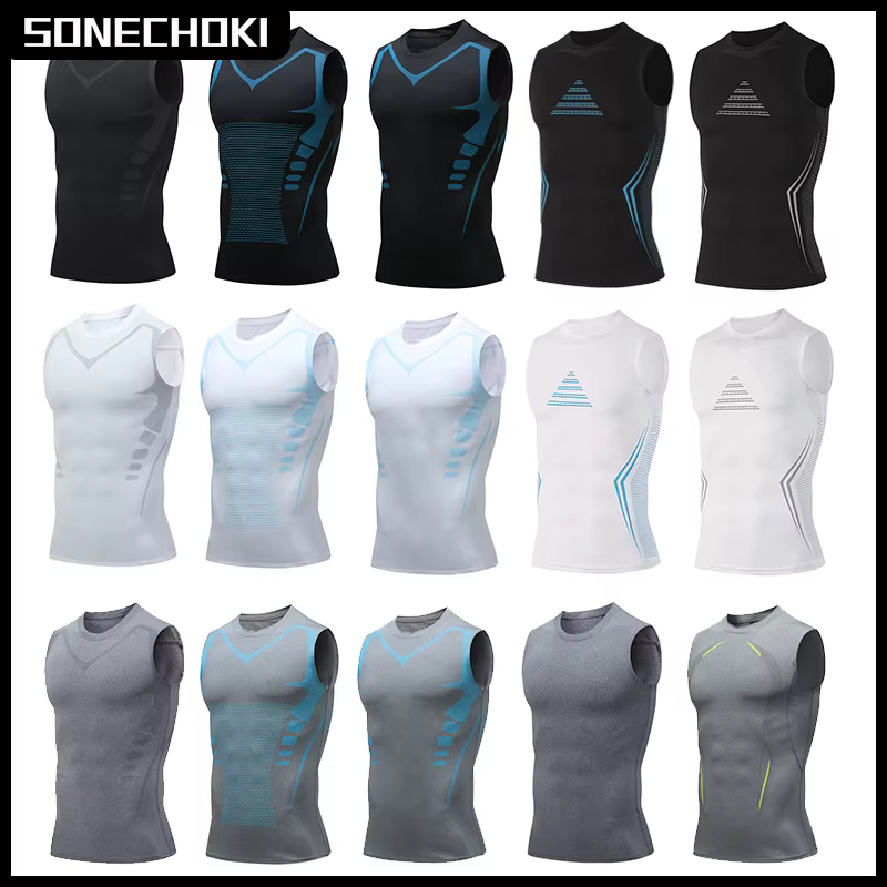 Débardeur de compression sans manches pour homme
