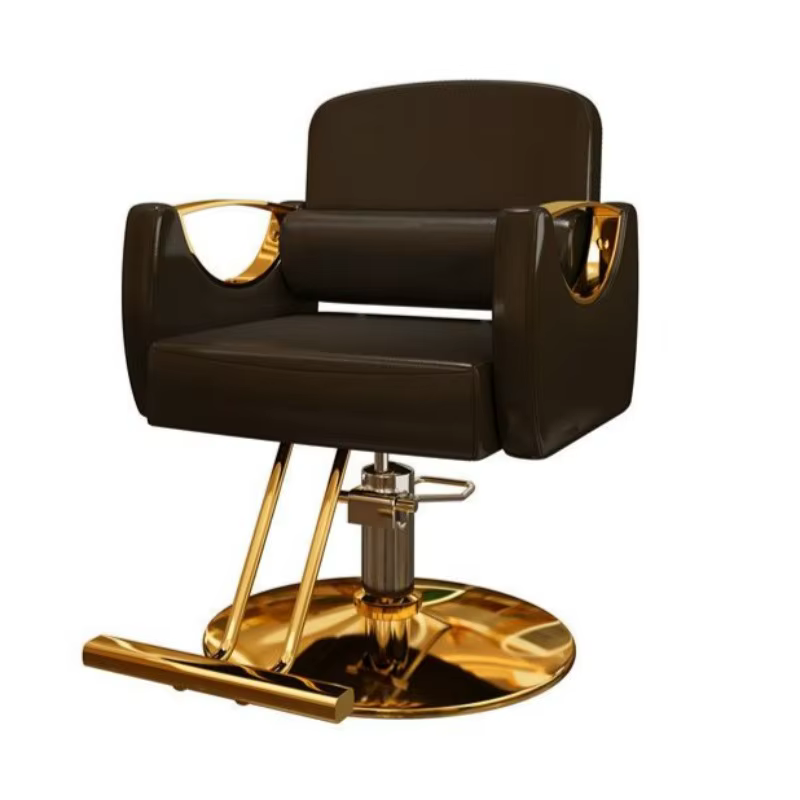 Design beauté chaise de barbier professionnel salon de coiffure plancher élégant chaise de barbier fauteuil esthétique Fotele Fryzjerskie accessoires