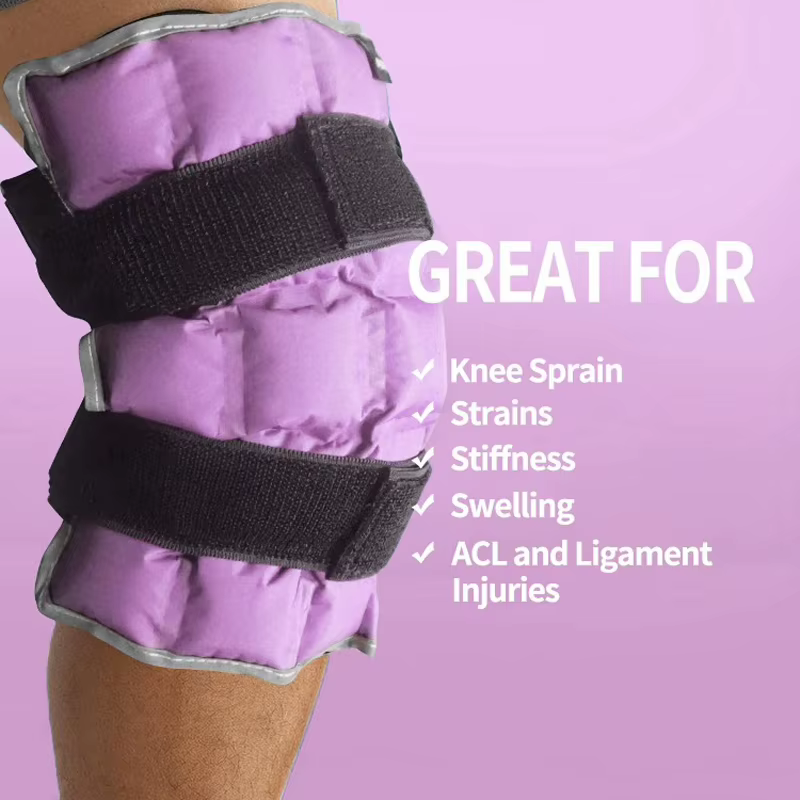 Enveloppe de glace pour le genou pour blessures
