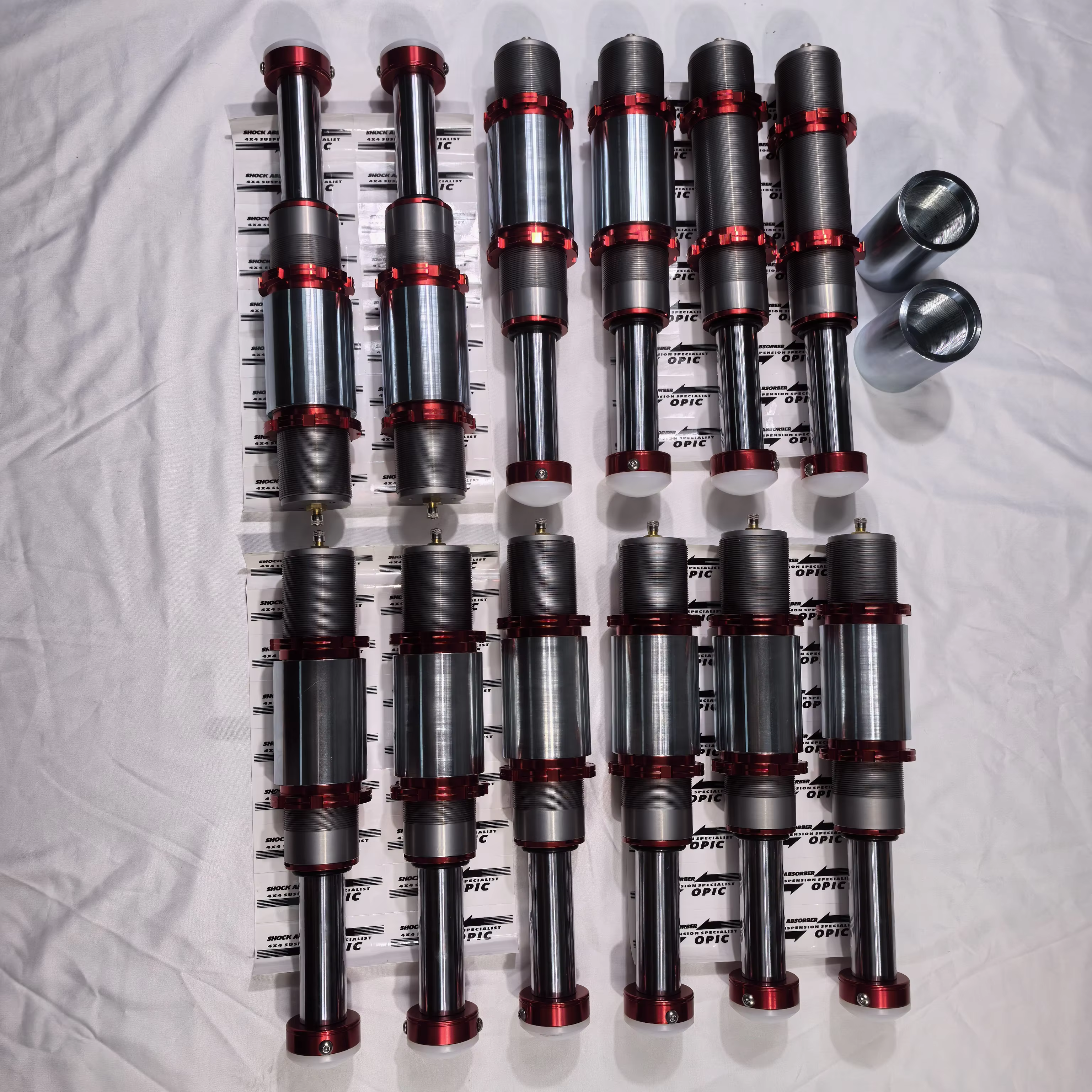 Amortisseur de suspension réglable OPIC de 4 pouces pour 4x4 tout-terrain avant et arrière, butée rouge de 2, 3 et 4 pouces