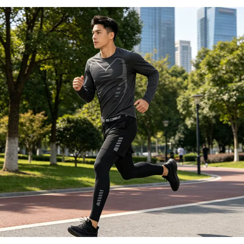 Nouvelle mode, ensemble de vêtements de sport pour hommes en 3 pièces