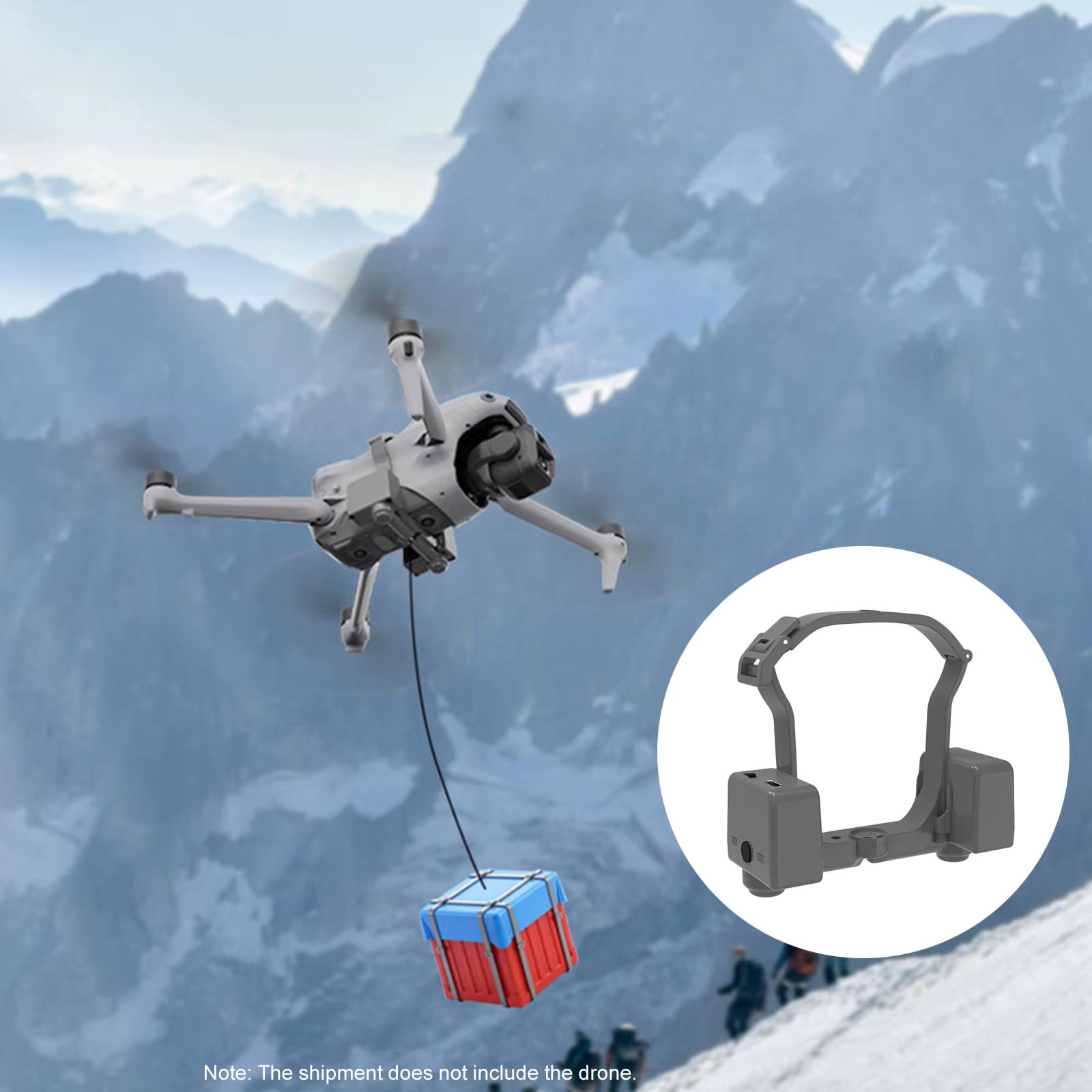 Système de largage aérien LED pour Air 3/3S avec chargement Type-C, accessoire de drone pour livraison de cadeaux/sauvetage