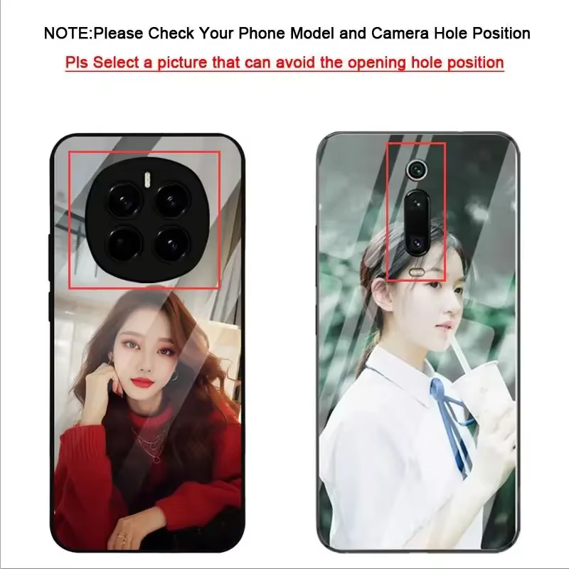 Coque de téléphone Photo à faire soi-même, étui en verre de Silicone pour iPhone 17 Pro Max Air 16 Plus 15Pro 14 13 12 Mini 11
