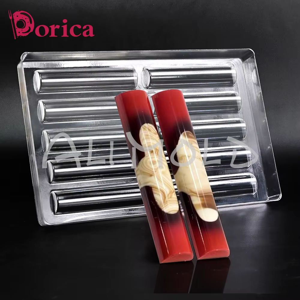 Moule de barre de chocolat professionnel en plastique, crème au beurre, confiserie, bonbons, outil de décoration de gâteaux, pâtisserie, Dessert, ustensile de cuisson