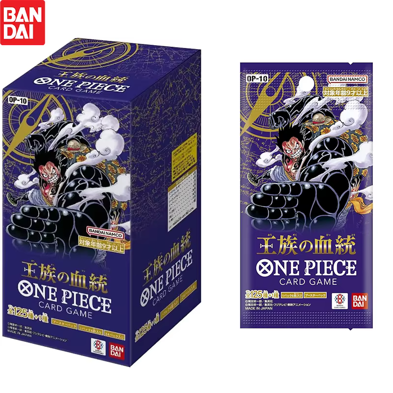 Nouveau BANDAI ONE PIECE jeu de cartes Royal Bloodline OP-10 Booster sac TCG carte de Collection japon 1 Booster 6 cartes