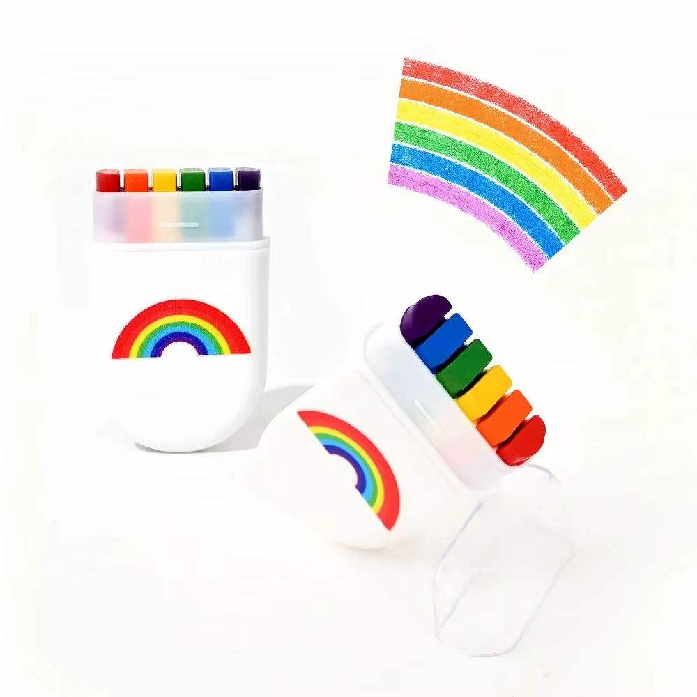 Accessoires de peinture DIY, bâton de peinture pour le visage arc-en-ciel, couleurs vives non toxiques, peinture pour le visage et le corps, soluble dans l'eau, peinture corporelle 6 couleurs