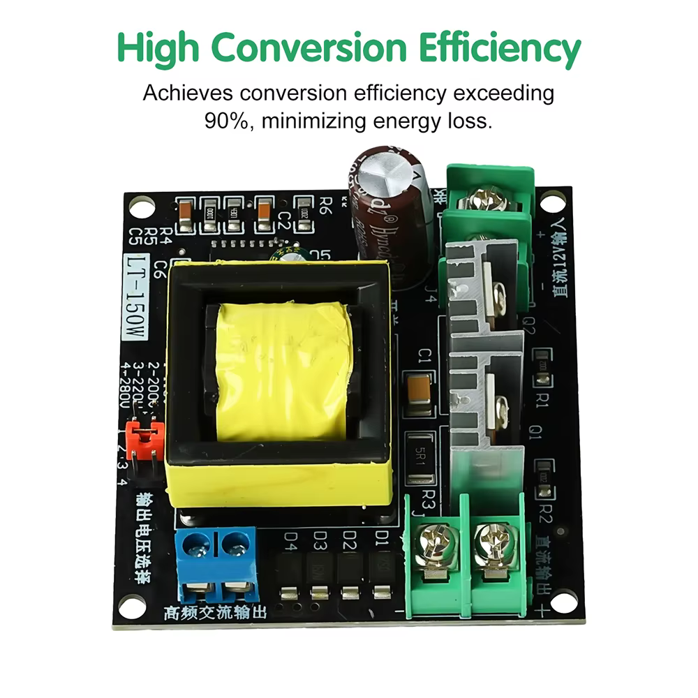 Convertisseur de suralimentation d'onduleur 150W, transformateur de puissance DC 12V/24V à 110v 220V, carte de Module de suralimentation d'onduleur
