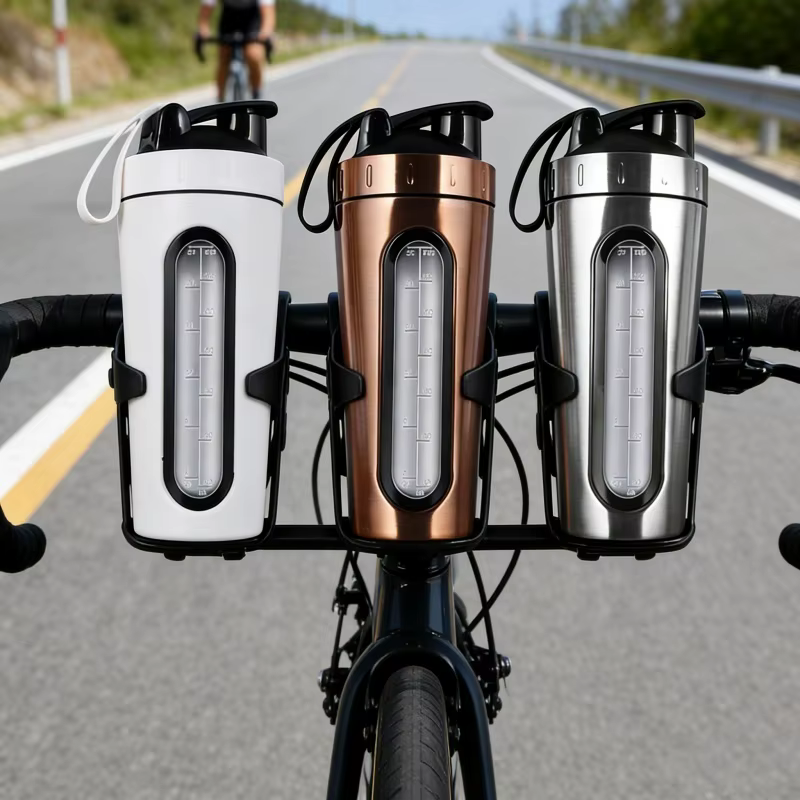 Bouteille shaker sport 700 ml en acier inoxydable