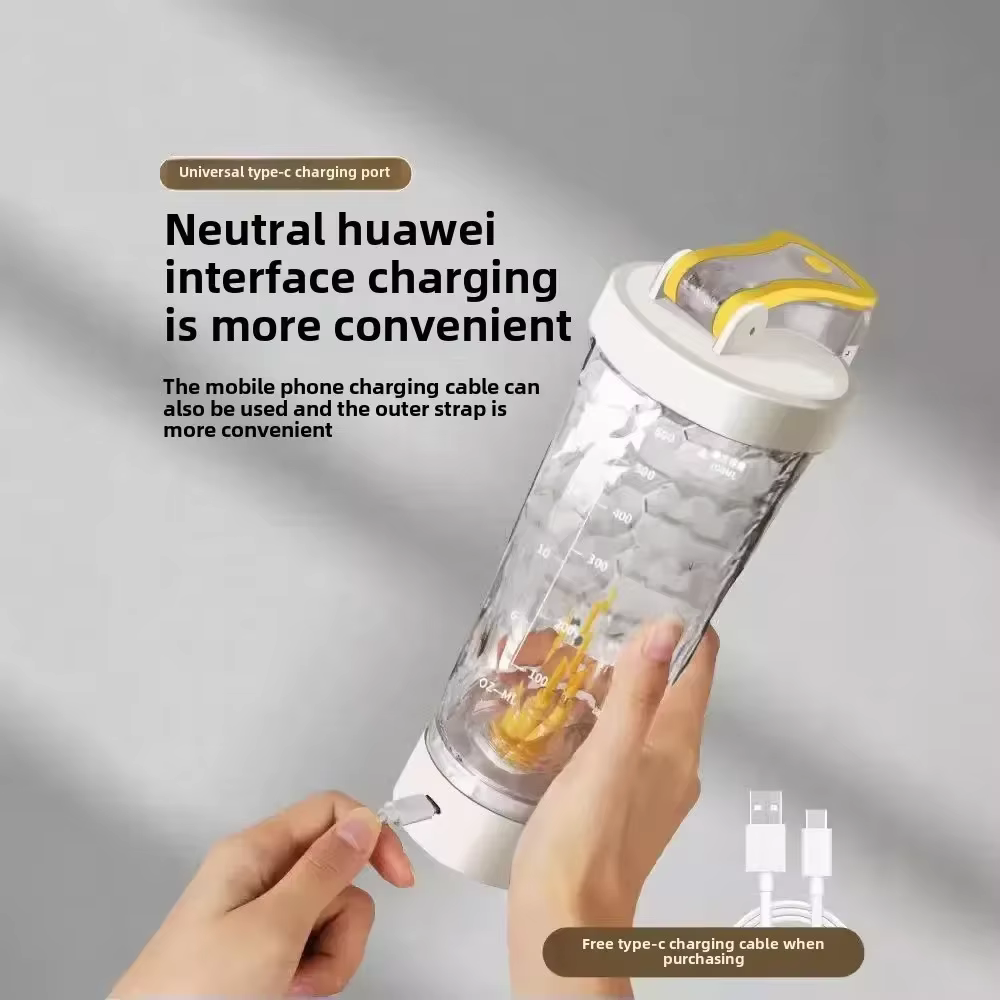 Bouteille mélangeuse électrique automatique 650 ml pour protéines en poudre