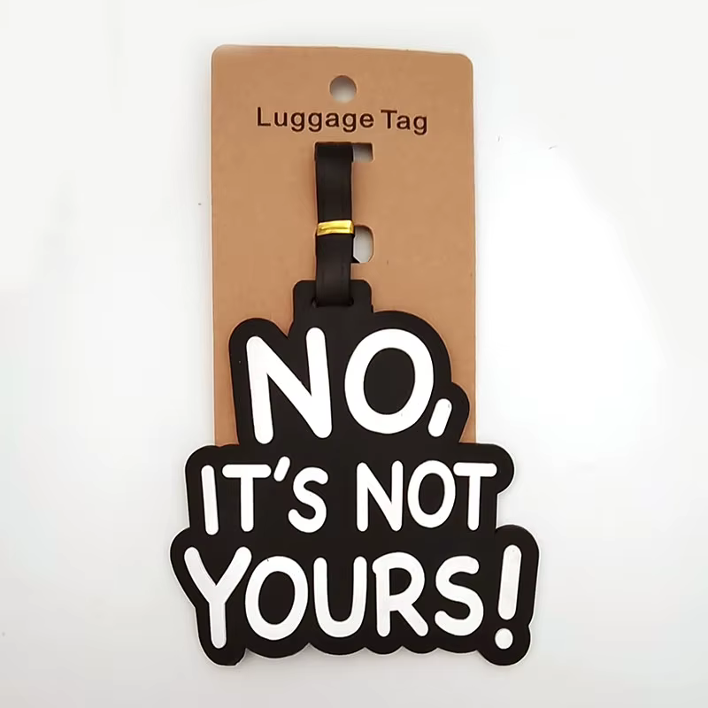 Accessoires de voyage « EST PAS TOURS » Étiquette de voyage pour bagages Gel de silice Valise ID Addres Holder Étiquette d'embarquement pour bagages Étiquette portable