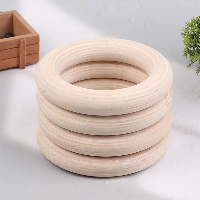 2 pièces/paires anneau en bois Portable Crossfit anneaux de gymnastique