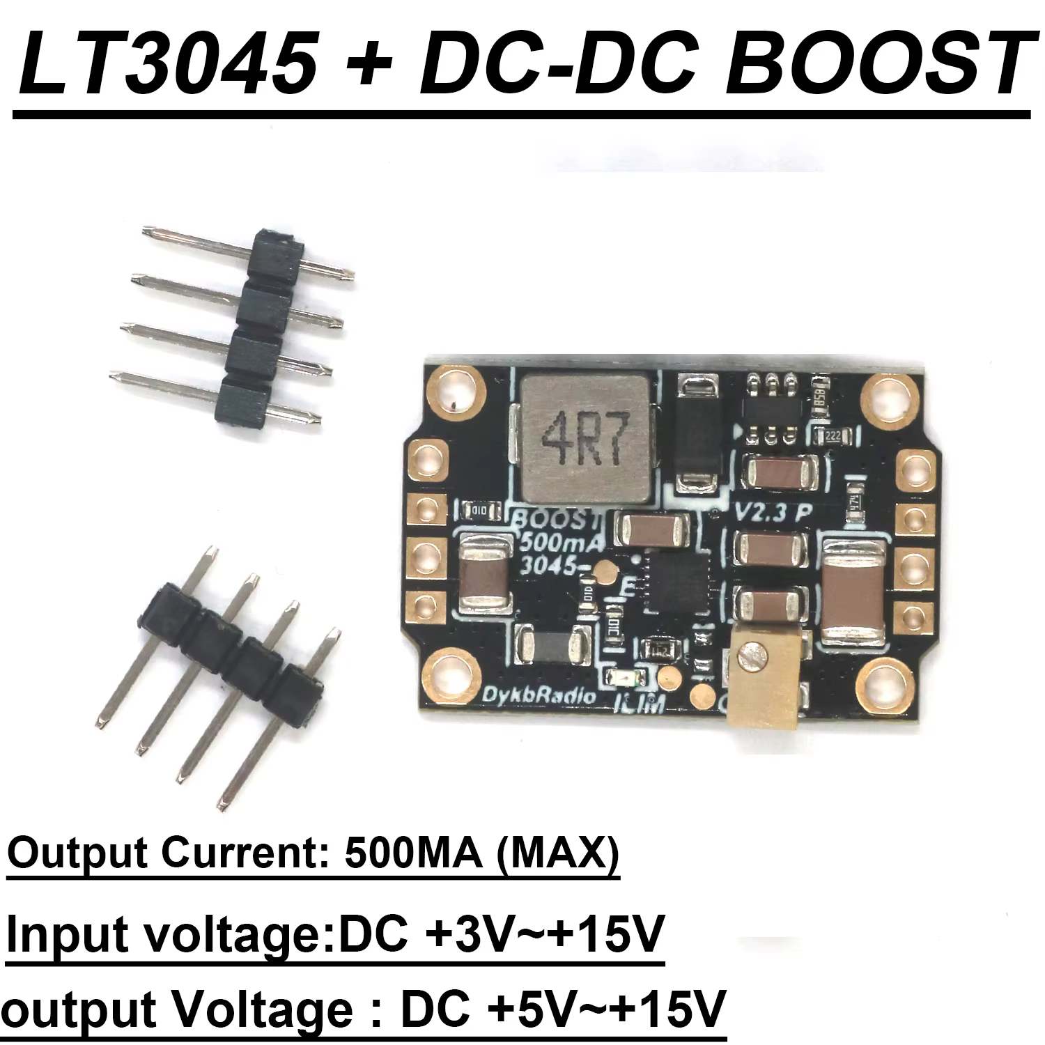 Batterie de Sotchi 3V 5V 9V 12V 15V Booster Audio RF Radio Amplificateur Alimentation DC-DC Boost LT3045 Tension linéaire à faible bruit