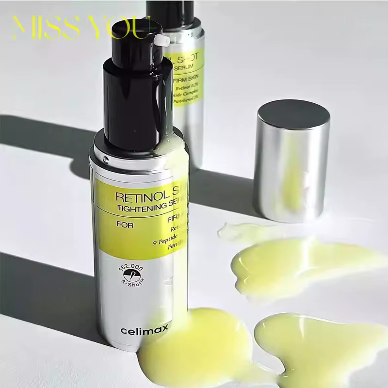 Celimax Set Vita A Retinal Shot : Booster Raffermissant au Rétinal Liposomé pour Réduire les Pores, Resserrer les Vergetures et Éclaircir la Peau