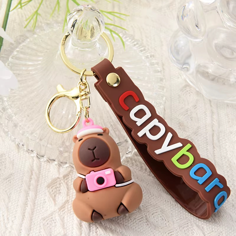 Porte-clés Capybara mignon, accessoire Animal mignon pour filles et enfants, décoration Adorable et idée cadeau, 1 à 20 pièces