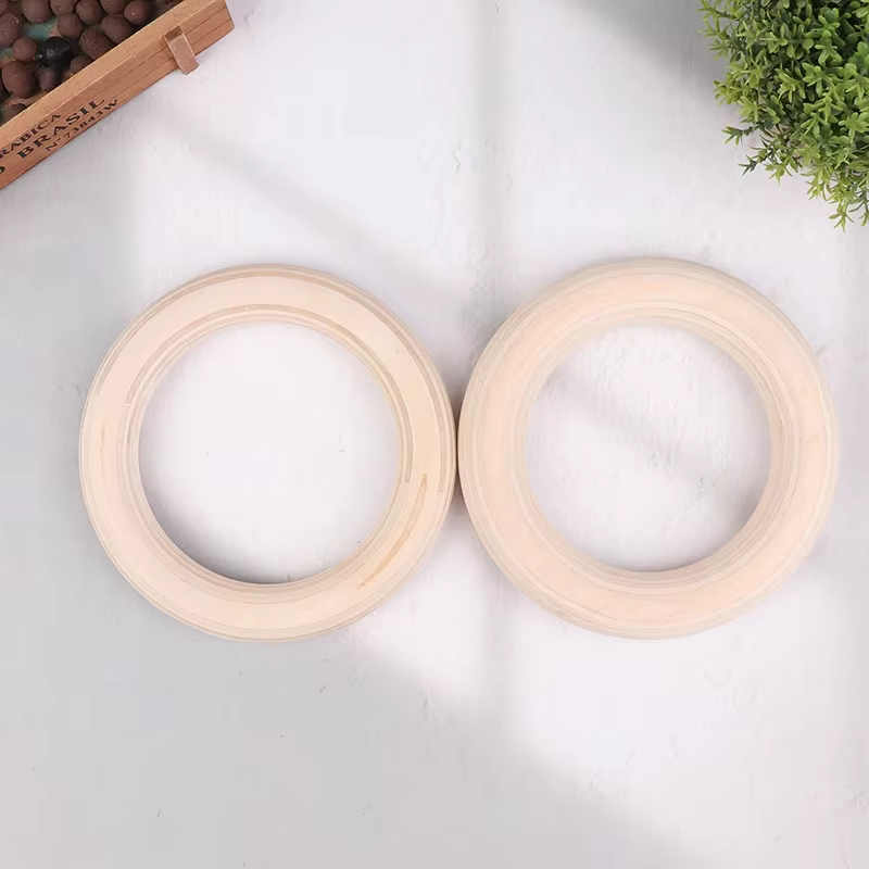 2 pièces/paires anneau en bois Portable Crossfit anneaux de gymnastique