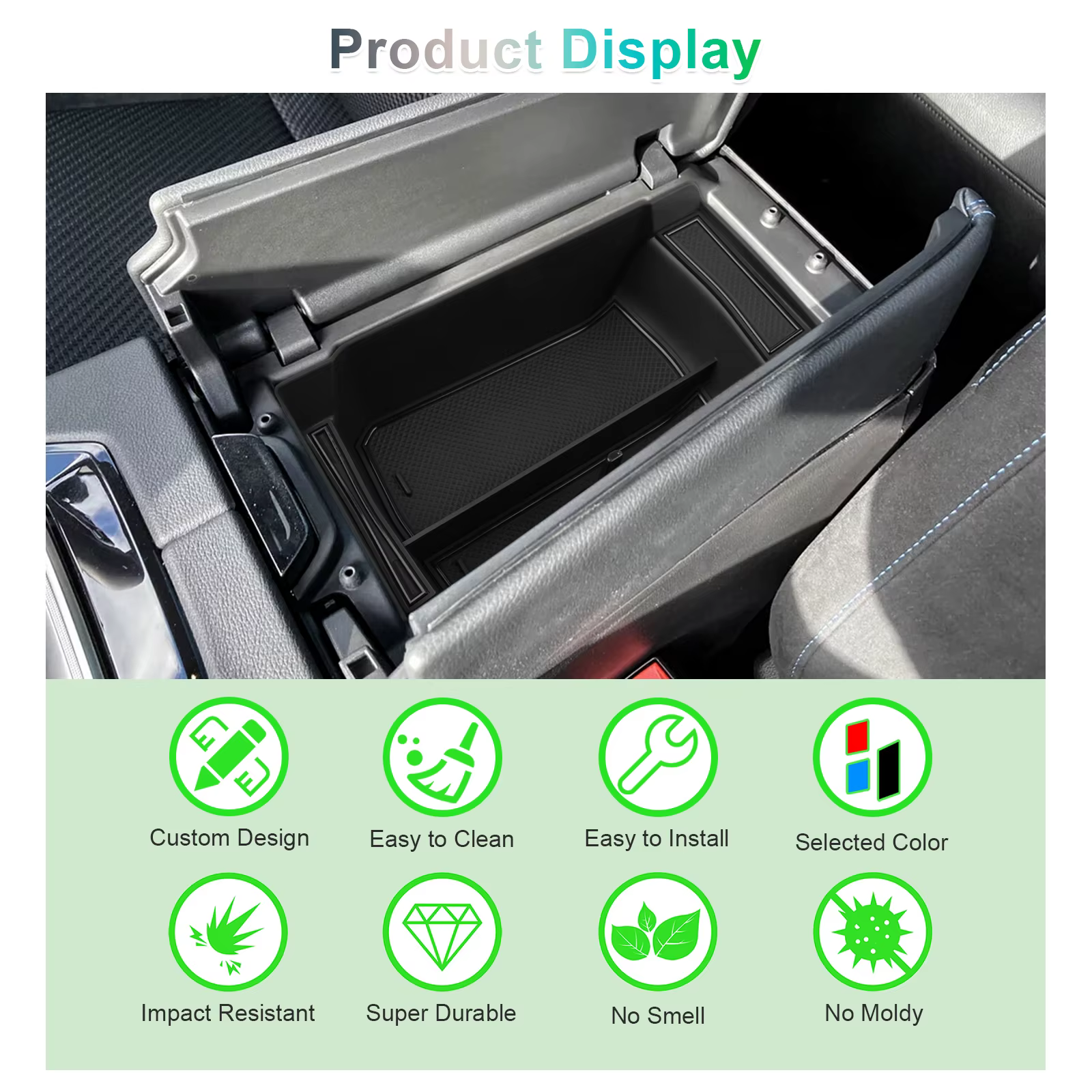 RUIYA pour Renault Austral E-Tech 2022-2026 – Boîte de rangement pour accoudoir de voiture, conteneur de commande central, accessoires Renault Austral 2026