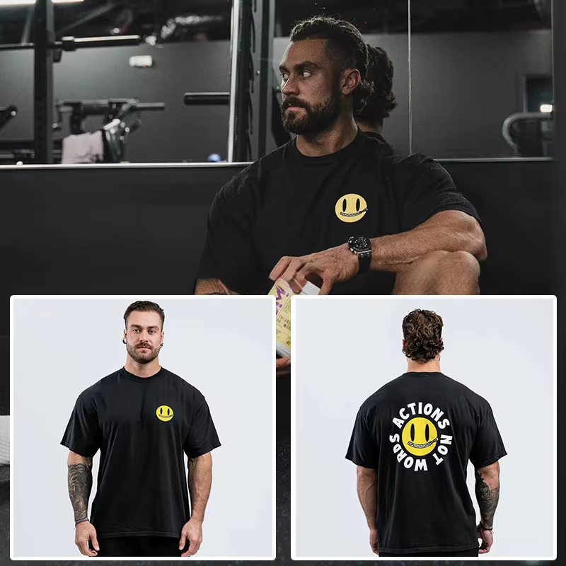 T-shirt décontracté CBUM Chris American pour l'entraînement et la gym