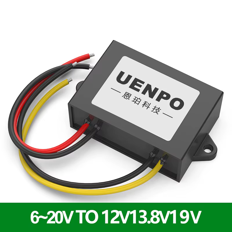Stabilisateur de tension 12V vers 12V, stabilisateur de tension monté sur véhicule 12V13.8V, module automatique de surtension et de sous-tension, 6V-20V vers 12V13