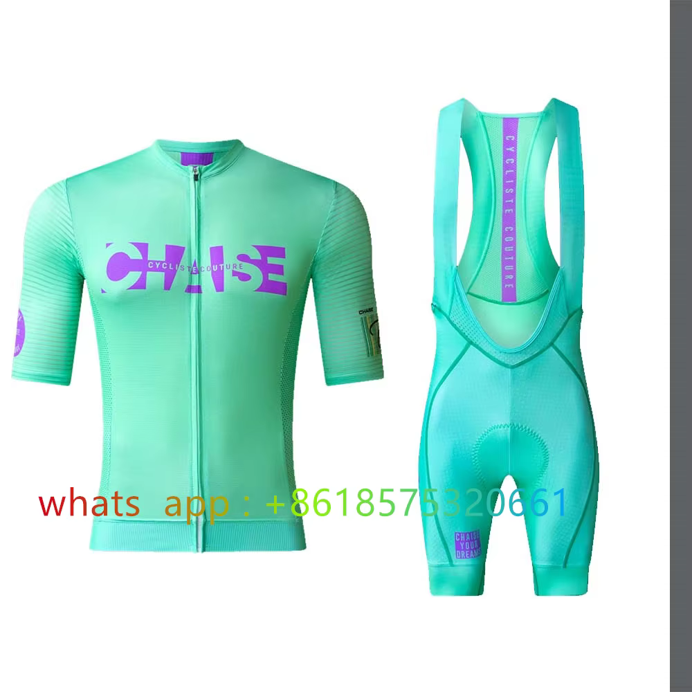 Chaise Cycliste Maillot de cyclisme ensemble vêtements hommes vtt vélo à manches courtes chemise route cuissard Kit