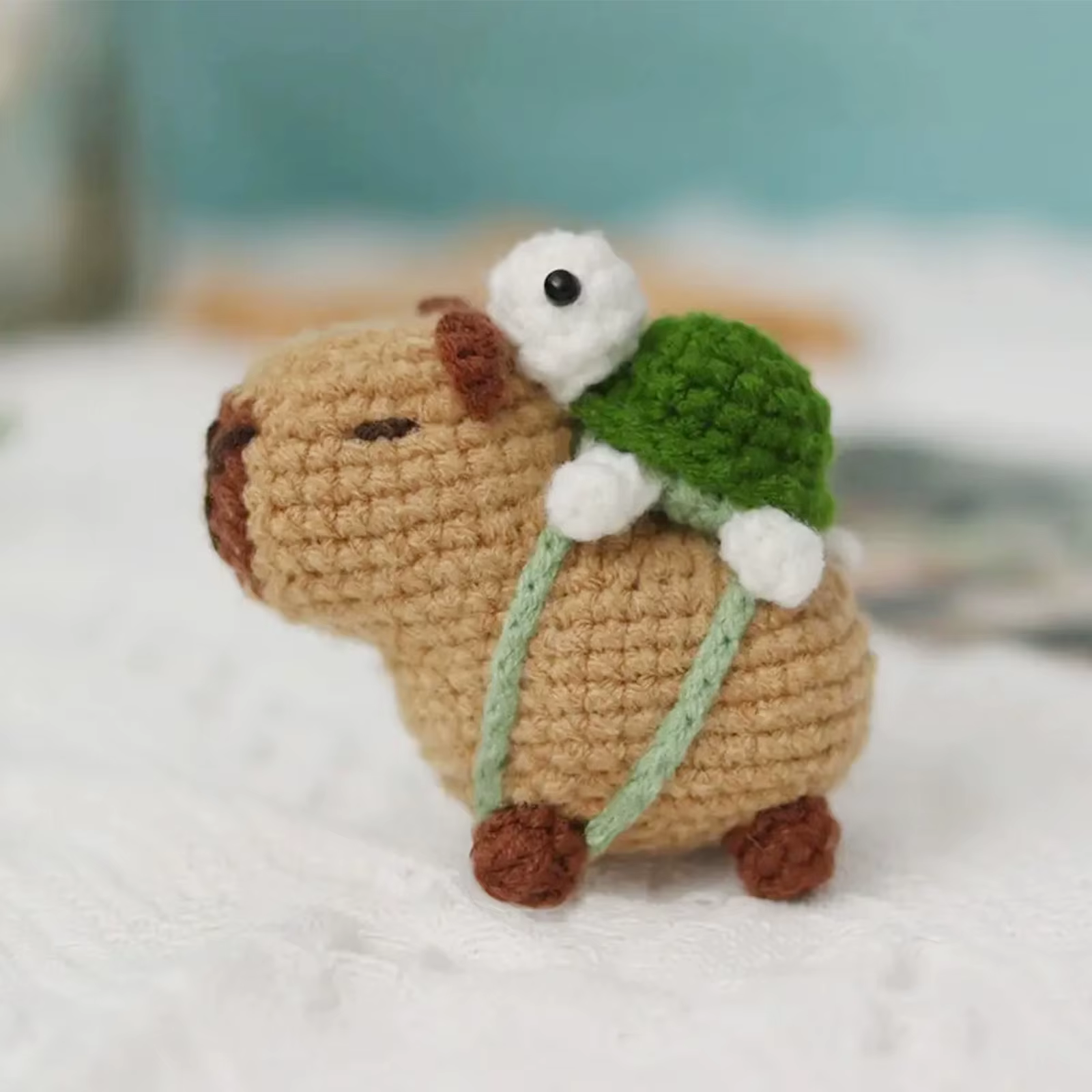 Kit de crochet capybara, ensemble de kit de crochet animal mignon, cadeau de Noël, kit de crochet pour débutants, kit de crochet pour les amateurs d'artisanat,