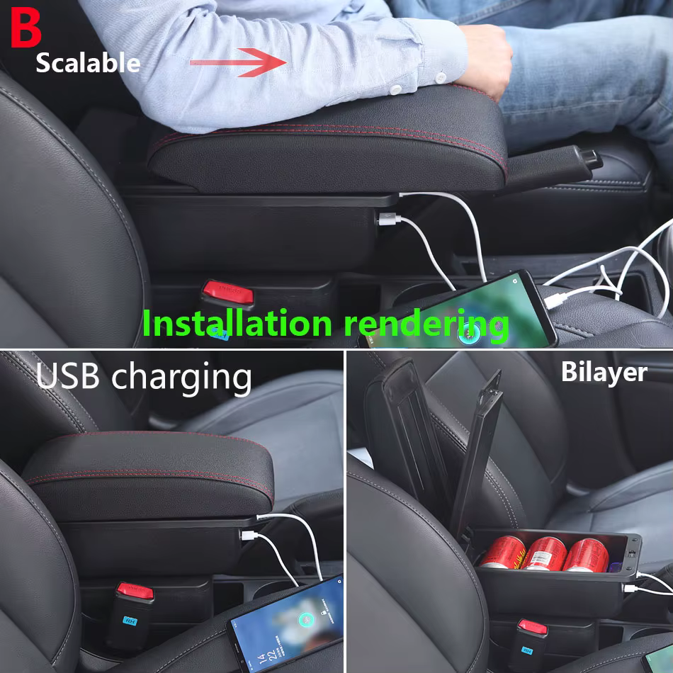 Accoudoir de voiture pour Seat Ibiza, boîte de rangement automatique, rénovation d'accessoires d'intérieur de voiture, pour Seat ARONA IBIZA 6L 6J 2017 – 2025