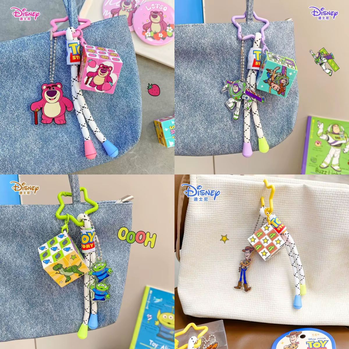Nouveauté, porte-clés authentique Disney, série de dessins animés, pendentif, accessoire mignon pour téléphone portable, petite idée cadeau