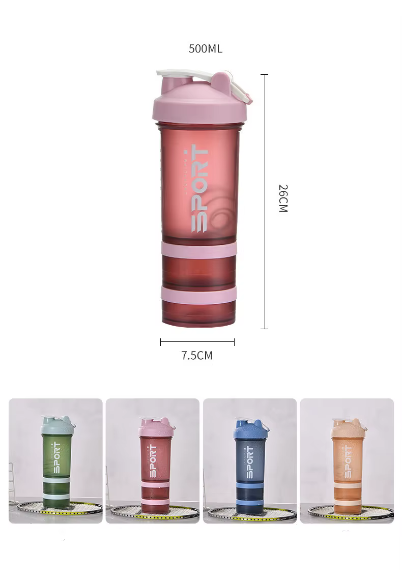 Bouteille d'eau de sport à 3 couches de 500ML