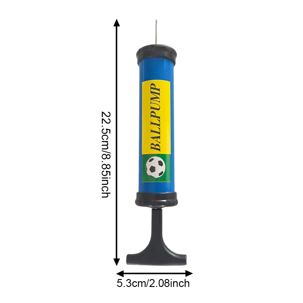 1 gonfleur de ballon, pompe à air manuelle en plastique, durable et portable, adapté au football, au basket-ball, au volley-ball et au rugby