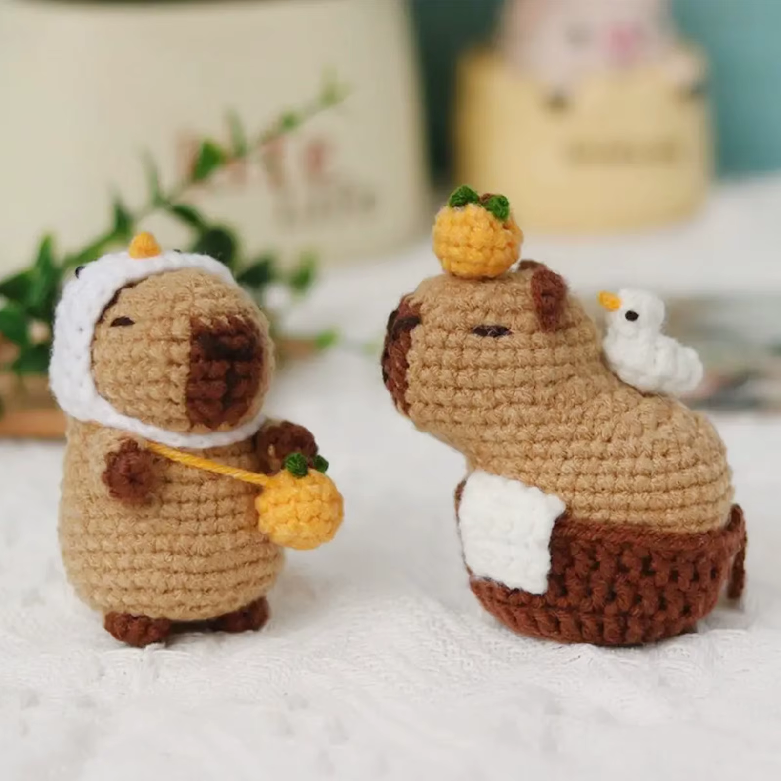 Kit de crochet capybara, ensemble de kit de crochet animal mignon, cadeau de Noël, kit de crochet pour débutants, kit de crochet pour les amateurs d'artisanat,