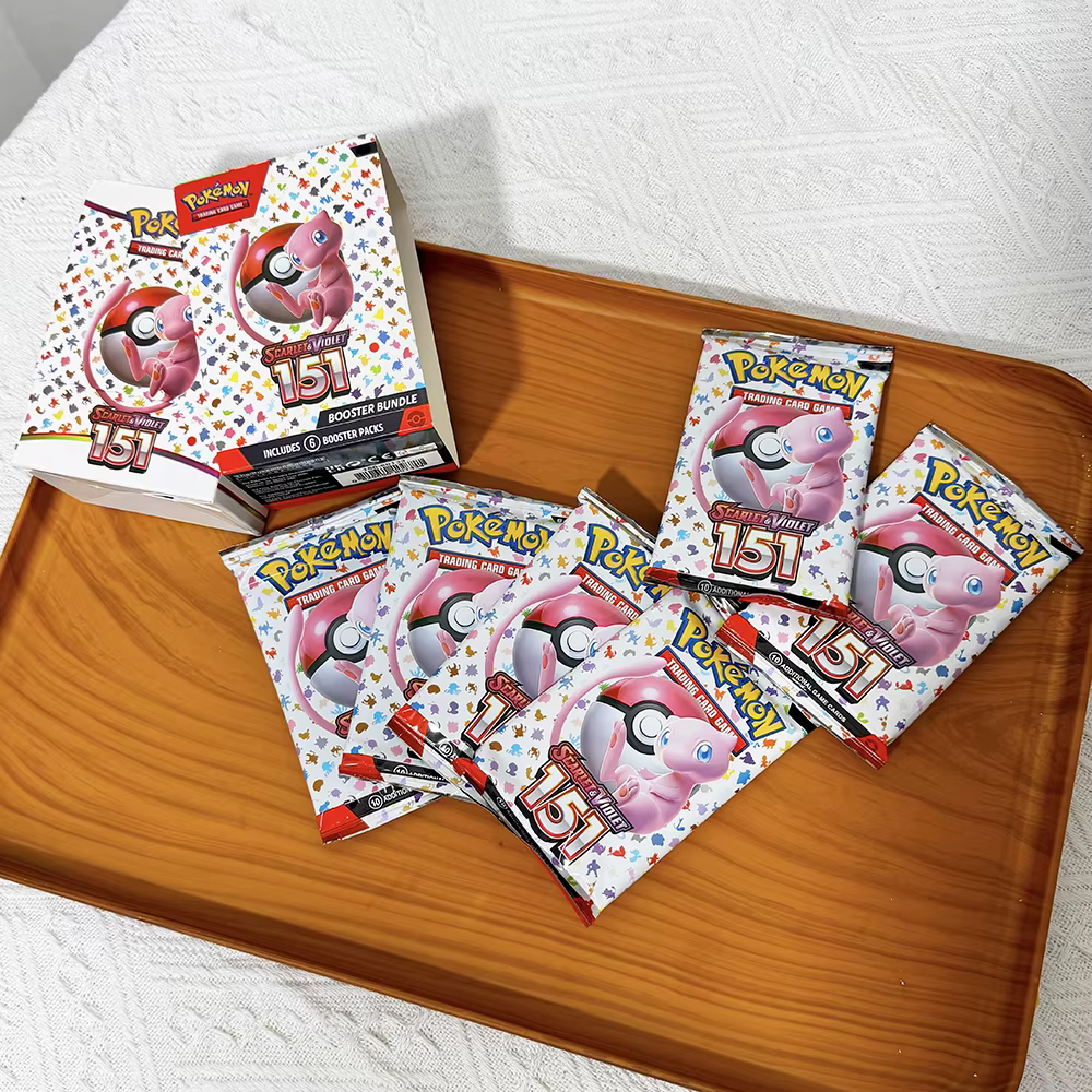 Lot de cartes Pokémon v10, paquet de boosters Destined Rivals Prismatic Evolutions Scarlet Violet 151, collection de cartes boosters anglaises, cadeaux