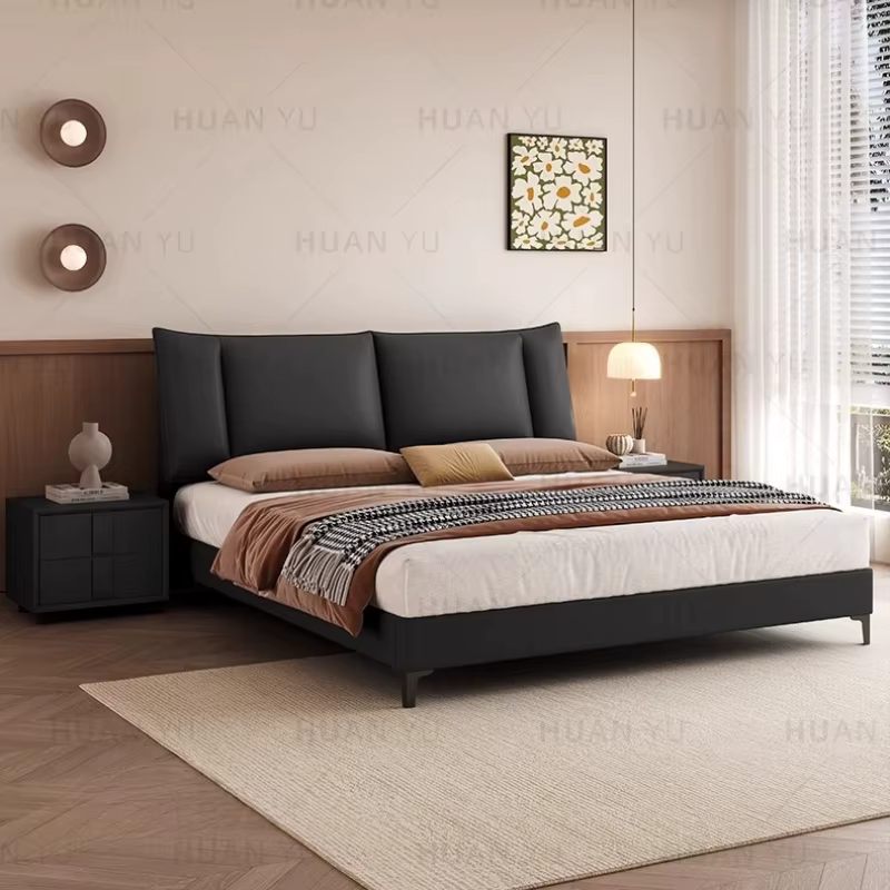Support de jambe, rangement de lit esthétique, salon moderne, lits de couchage, tables de nuit doubles, accessoires de maison