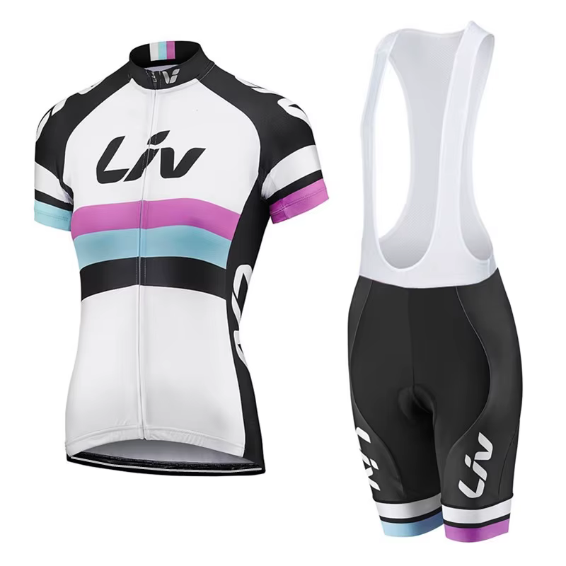 Nouvel ensemble cycliste femme 2026 : Haut à manches courtes et short