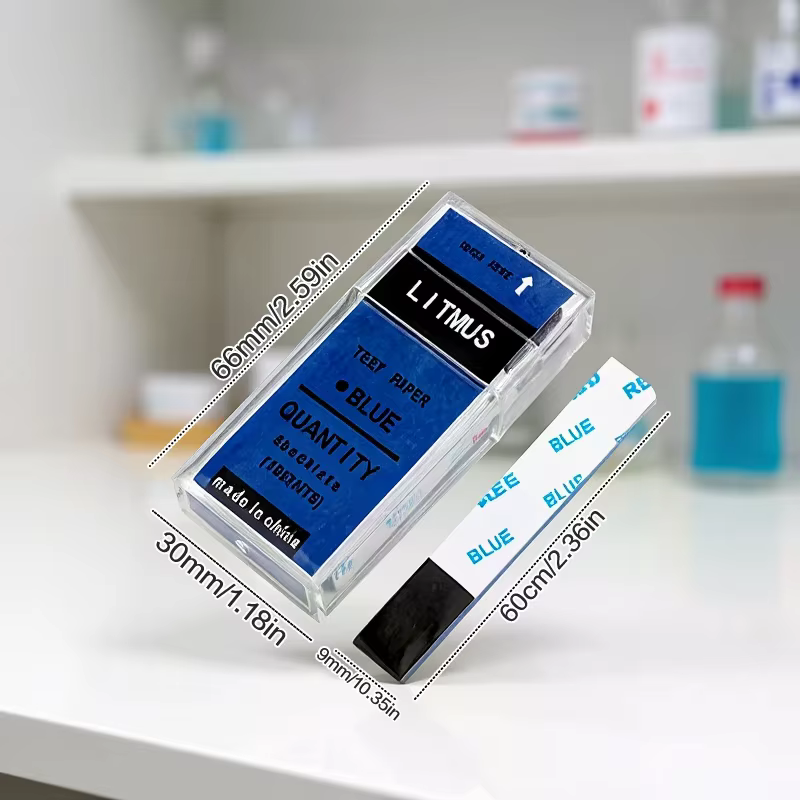 100 bandes/boîte rouge/bleu PH bandelettes de Test papier de tournesol acide alcalin papier de Test pour eau sol laboratoire acide alcalin détection
